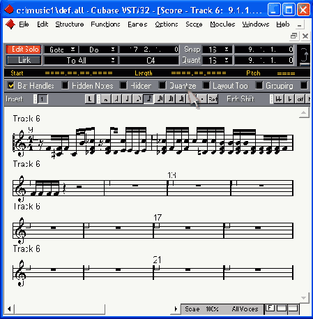 Дополнительные управляющие кнопки и флажки в редакторе Score