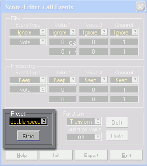 Модуль Preset редактора Logical