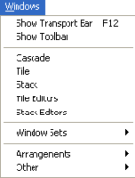 Меню Windows