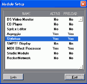 Окно редактора Style Track Editor