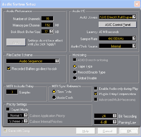  Audio System Setup