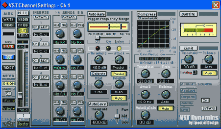  VST Cannel Setting  Ch 1+ R