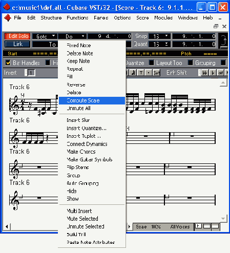 Редактор нотной записи Score Edit