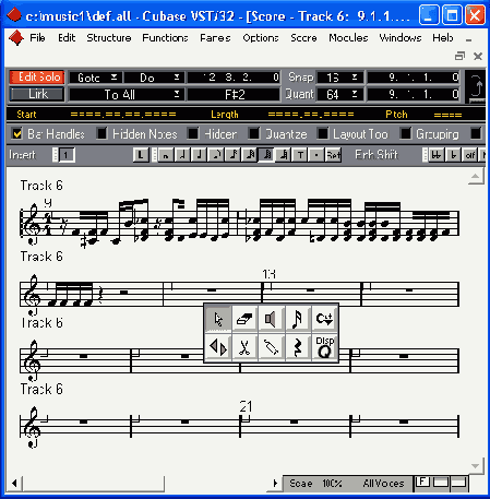 Редактор нотной записи Score Edit